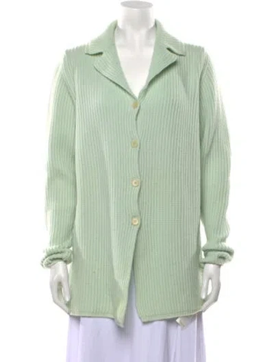 Pre-owned Calvin Klein Collection Cashmere Sweater In Green