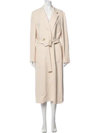 Pre-owned Calvin Klein Collection Coat In Neutral