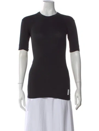 Pre-owned Calvin Klein Collection Crew Neck Short Sleeve T-shirt In Black