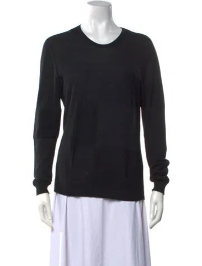 Pre-owned Calvin Klein Collection Crew Neck Sweater In Black