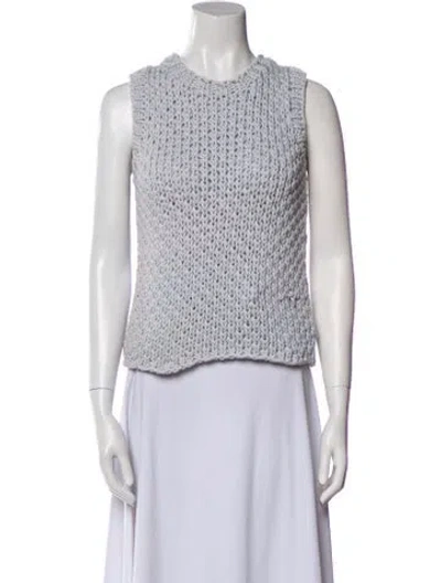 Pre-owned Calvin Klein Collection Crew Neck Sweater In Gray
