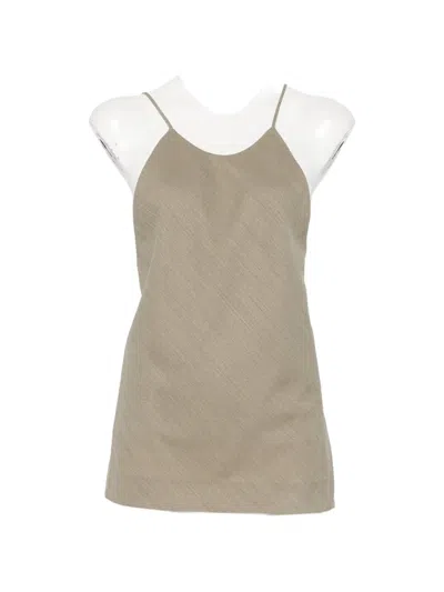 Calvin Klein Collection Erin Top In Brown