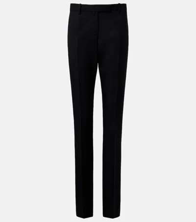 Calvin Klein Collection Erin Wool Slim Pants In Black