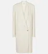 Calvin Klein Collection Evelyn Double-breasted Wool Coat In White