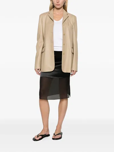 Calvin Klein Collection Francine Jacket In Neutrals