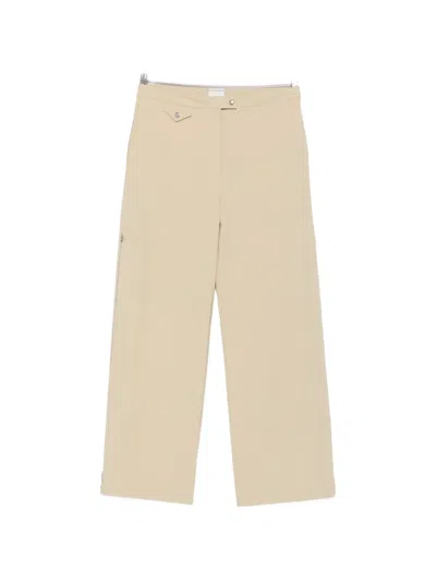 Calvin Klein Collection Gemma Wide-leg Trousers In Neutral
