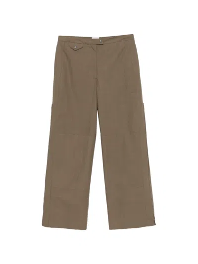 Calvin Klein Collection Gemma Zipped-cuff Trousers In Neutral