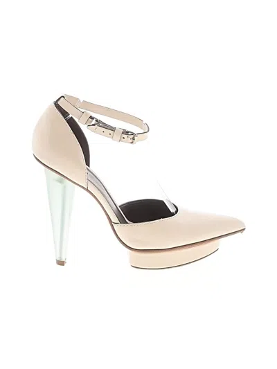 Pre-owned Calvin Klein Collection Heels In Ivory