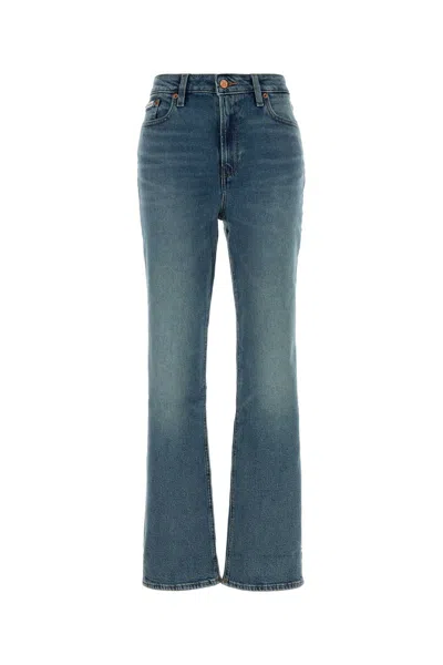 Calvin Klein Collection High Rise Straight Vintage Port In Blue