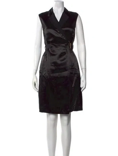 Pre-owned Calvin Klein Collection Knee-length Dress In Black