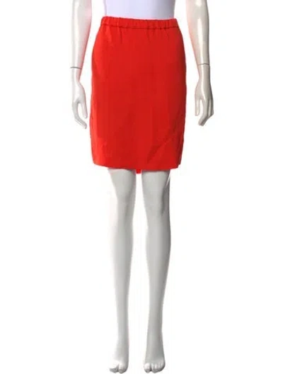 Pre-owned Calvin Klein Collection Knee-length Skirt In Orange