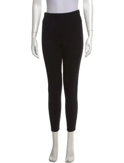 Pre-owned Calvin Klein Collection Lambswool Skinny Leg Pants In Black