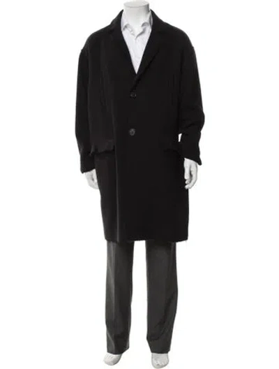 Pre-owned Calvin Klein Collection Late 2000's - Early 2010's Wool Coat In Black