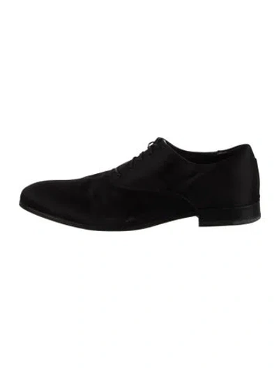 Pre-owned Calvin Klein Collection Leather Oxfords In Black