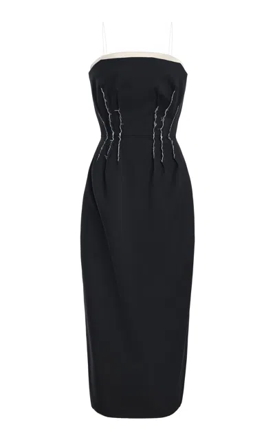 Calvin Klein Collection Lilous Midi Dress In Black
