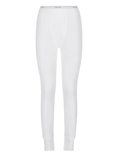 Calvin Klein Collection Logo Leggings In White
