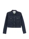 Calvin Klein Collection Lynette Denim Jacket In Blue