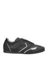 Calvin Klein Collection Man Sneakers Black Size 7 Leather In Black