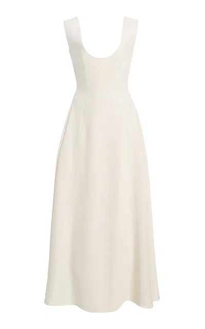 Calvin Klein Collection Margo Scoop-neck Maxi Dress In White