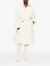 Calvin Klein Collection Marisol Belted Coat In Neutral