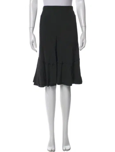 Pre-owned Calvin Klein Collection Midi Length Skirt In Black