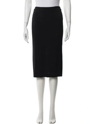 Pre-owned Calvin Klein Collection Midi Length Skirt In Black