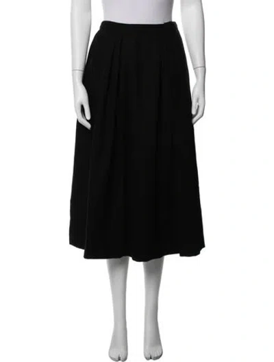 Pre-owned Calvin Klein Collection Midi Length Skirt In Black