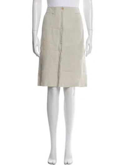 Pre-owned Calvin Klein Collection Midi Length Skirt In Gray