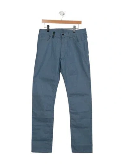 Pre-owned Calvin Klein Collection Mid-rise Straight Leg Jeans In Blue