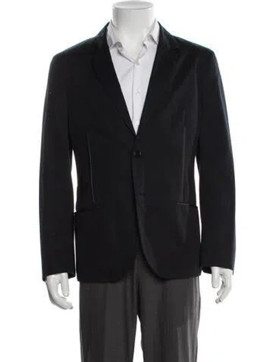 Pre-owned Calvin Klein Collection Moto Jacket In Black