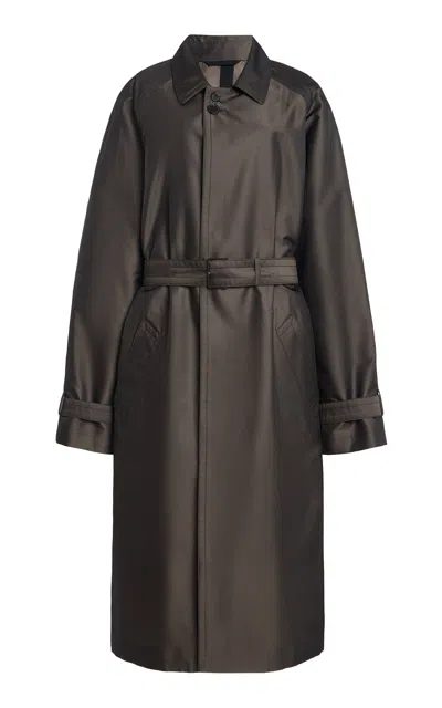 Calvin Klein Collection Odele Belted Trench Coat In Black