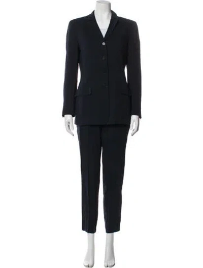 Pre-owned Calvin Klein Collection Pantsuit In Gray