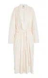 Calvin Klein Collection Delia Deconstructed Leather Coat In White
