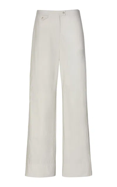 Calvin Klein Collection Relaxed Straight-leg Pants In White