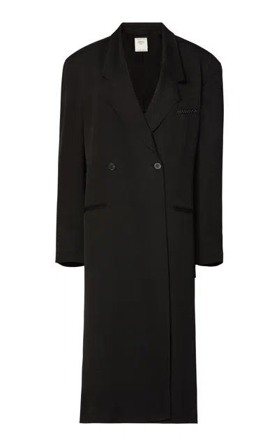 Calvin Klein Collection Rosalind Double-breasted Coat In Black