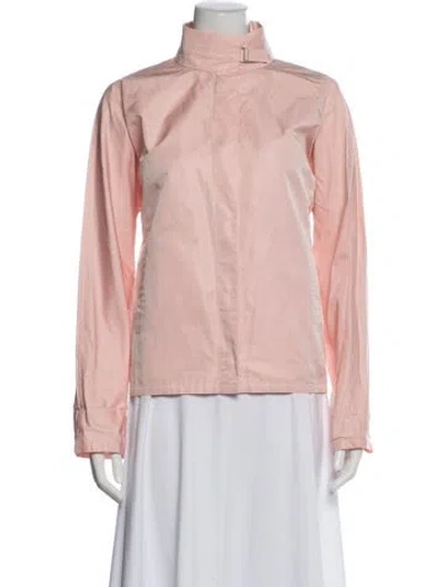Pre-owned Calvin Klein Collection Silk Jacket In Pink