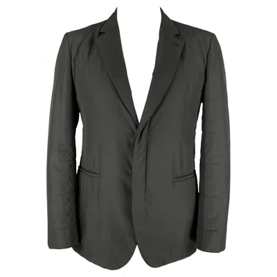 Pre-owned Calvin Klein Collection Size 44 Black Quilted Polyester Sport Coat