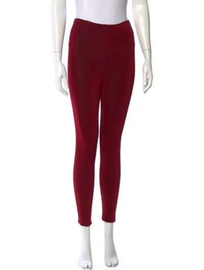 Pre-owned Calvin Klein Collection Skinny Leg Pants In Red