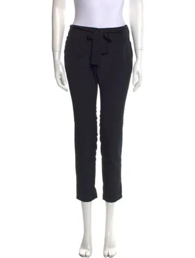 Pre-owned Calvin Klein Collection Straight Leg Pants In Black