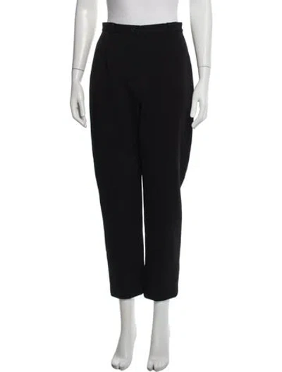 Pre-owned Calvin Klein Collection Straight Leg Pants In Black