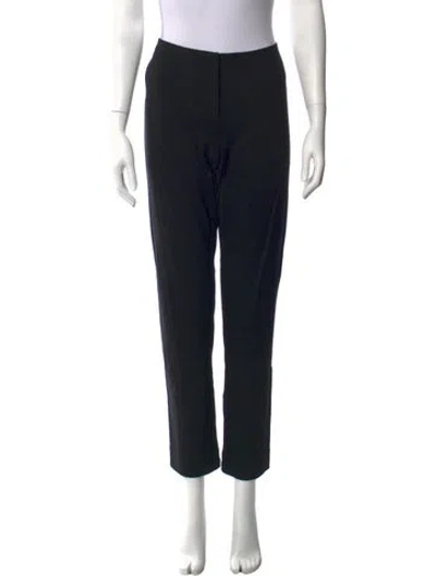 Pre-owned Calvin Klein Collection Straight Leg Pants In Black