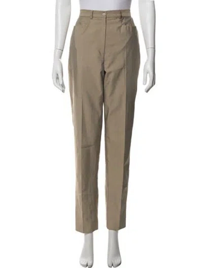 Pre-owned Calvin Klein Collection Straight Leg Pants In Neutrals