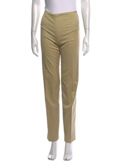Pre-owned Calvin Klein Collection Straight Leg Pants In Neutrals