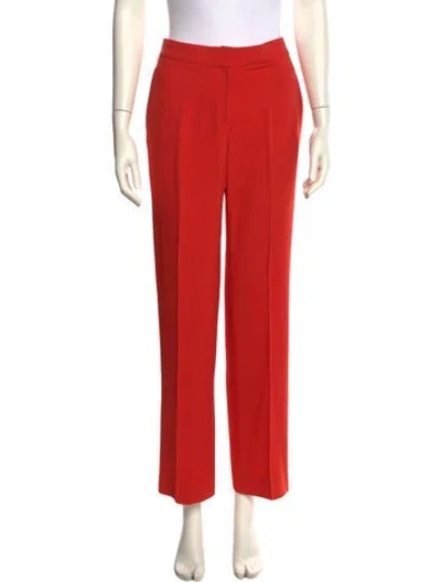 Pre-owned Calvin Klein Collection Straight Leg Pants In Orange