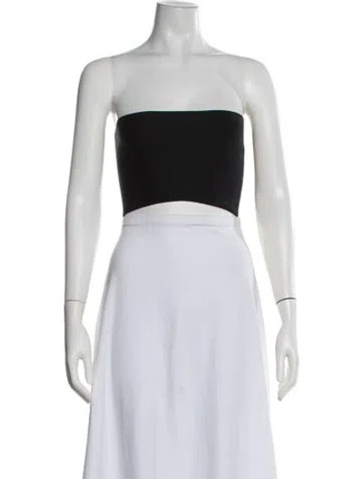 Pre-owned Calvin Klein Collection Strapless Sweater In Black