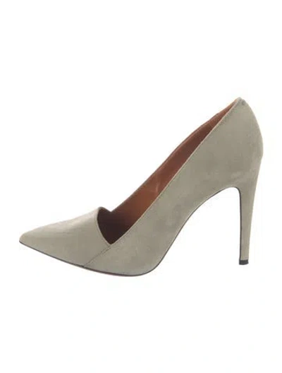 Pre-owned Calvin Klein Collection Suede Pumps In Neutral