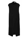 Calvin Klein Collection Thea Mock-neck Maxi Dress In Black