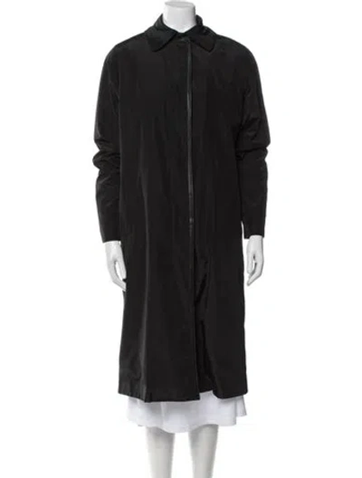 Pre-owned Calvin Klein Collection Trench Coat In Black