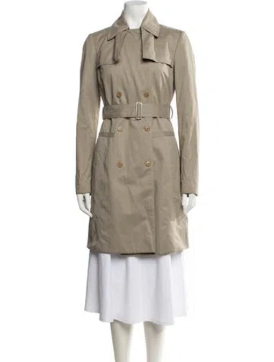 Pre-owned Calvin Klein Collection Trench Coat In Neutrals