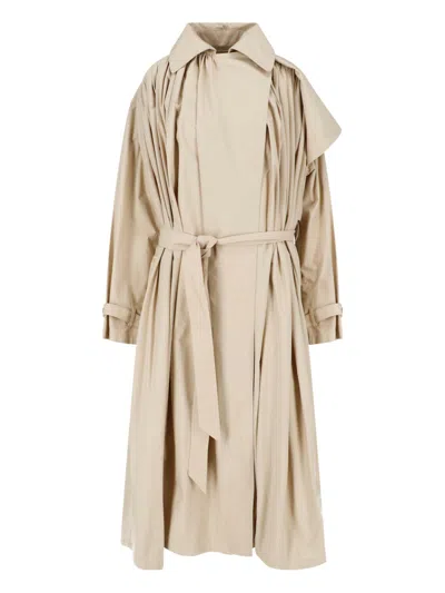 Calvin Klein Collection Trench "mirelle" In Beige
